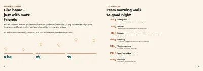 Pages 2–3 of Brochure for a pet boarding kennel – 8 pages