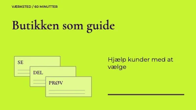Side 1 af Butikken som guide