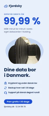 Roll-up til cloud-hosting — 99,99 % oppetid
