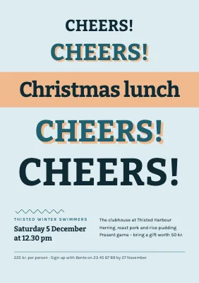 Christmas lunch — growing cheers
