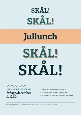 Julbord — växande skålar
