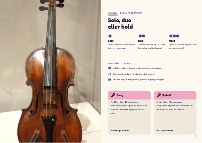 Side 6–7 af Sæsonprogram for musikskole – 16 sider