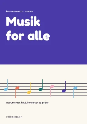 Sæsonprogram for musikskole – 16 sider