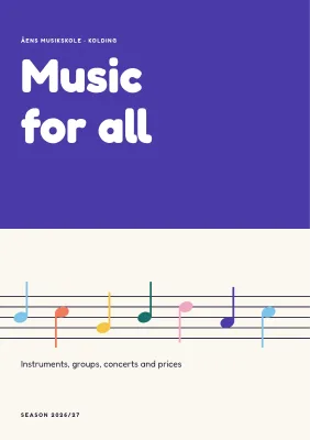 Season programme for a music school – 16 pages