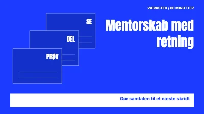Side 1 af Mentorskab med retning