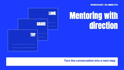 Mentoring with direction