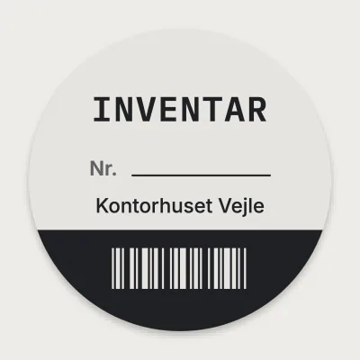 Inventarmærke med stregkode