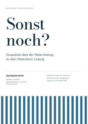 Masterarbeit — Metzgerei Nørrebro