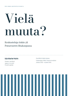 Pro gradu -tutkielma — Nørrebron lihakauppa