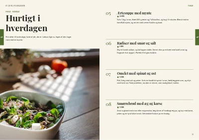 Side 20–21 af Kogebog for gårdbutik – 96 sider