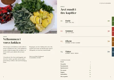 Side 2–3 af Kogebog for gårdbutik – 96 sider