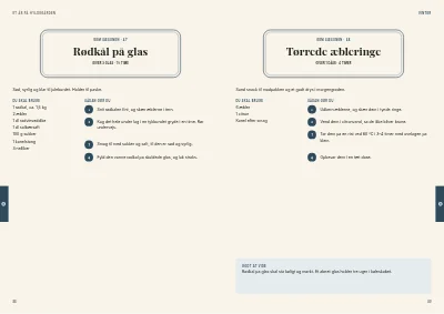 Side 88–89 af Kogebog for gårdbutik – 96 sider
