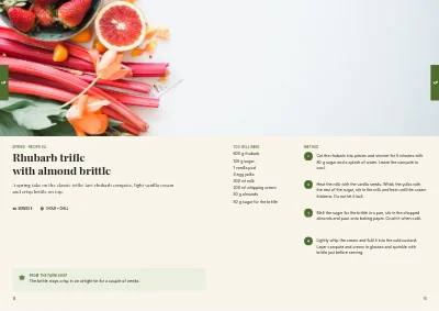 Pages 18–19 of Cookbook for a farm shop – 96 pages
