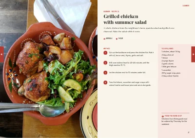 Pages 46–47 of Cookbook for a farm shop – 96 pages
