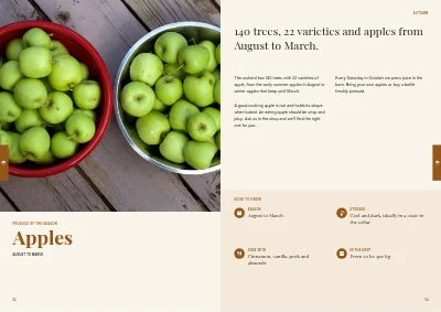 Pages 52–53 of Cookbook for a farm shop – 96 pages