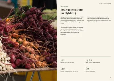 Pages 4–5 of Cookbook for a farm shop – 96 pages
