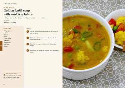 Pages 64–65 of Cookbook for a farm shop – 96 pages