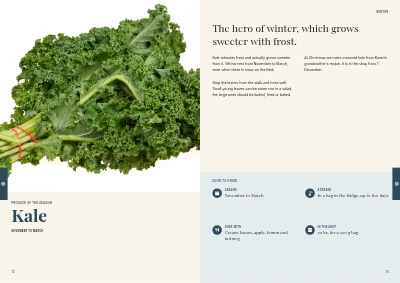 Pages 72–73 of Cookbook for a farm shop – 96 pages