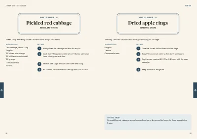 Pages 88–89 of Cookbook for a farm shop – 96 pages