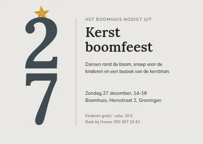 Kerstboomfeest — grote datum
