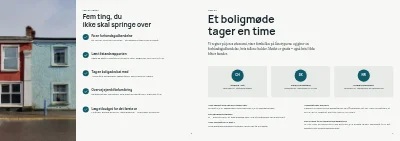 Side 6–7 af Rådgivningsbrochure om boliglån for pengeinstitut – 8 sider