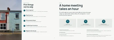 الصفحات 6–7 من Advice brochure on home loans for a bank – 8 pages