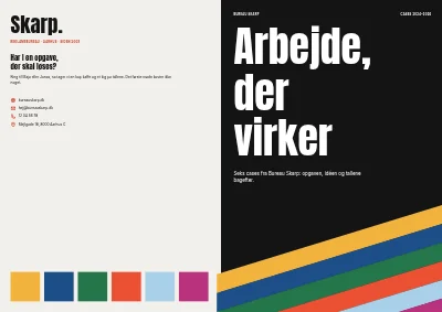 Omslag af Casebog for reklamebureau – 32 sider