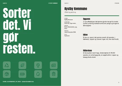 Side 14–15 af Casebog for reklamebureau – 32 sider