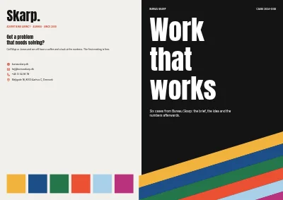 غلاف Case book for an advertising agency – 32 pages