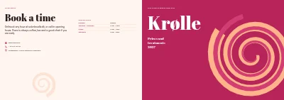 Cover of Price list and treatments for a hair salon – 8 pages