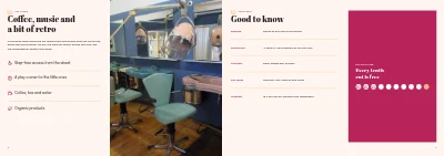 Pages 6–7 of Price list and treatments for a hair salon – 8 pages