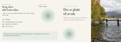 Omslag af Brochure til psykologpraksis – 12 sider