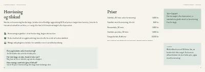 Side 8–9 af Brochure til psykologpraksis – 12 sider