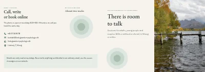 Cover of Brochure for a psychology practice – 12 pages