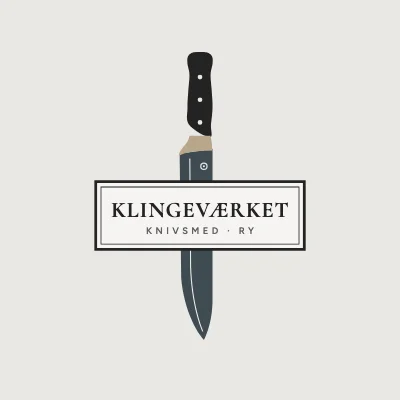 Kniv gennem skilt