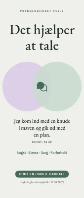 Roll-up til psykolog — det hjælper at tale