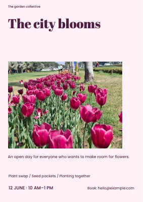 The city blooms