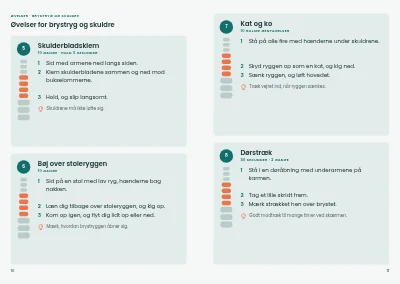 Side 10–11 af Patientguide fra kiropraktor – 16 sider