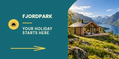 FJORDPARK — Holiday park sign