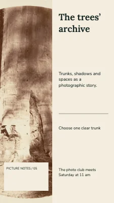 The trees’ archive · Two columns
