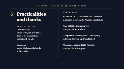 Page 7 of Annual school party — a dissertation