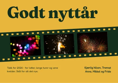 Nyttårskort — filmstrimmel