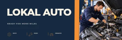 LOKAL AUTO — Auto workshop sign