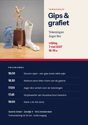 Besloten opening met programma