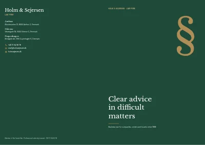غلاف Company profile for a law firm – 12 pages
