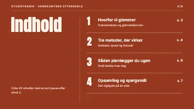 Side 2 af Studieteknik — foredrag for elever
