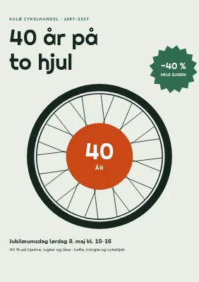 Jubilæum hos cykelhandleren ved Kalø