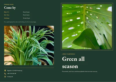 Plant nursery and garden centre
