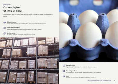 Side 38–39 af Bæredygtighedsrapport for produktionsvirksomhed – 48 sider