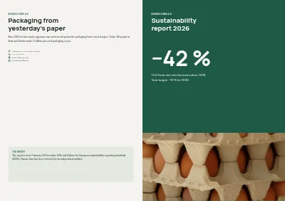 Cover of Sustainability report for a manufacturer – 48 pages